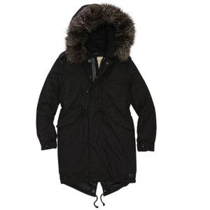TNA - Britannia Parka, Black/Charcoal (Size Small)